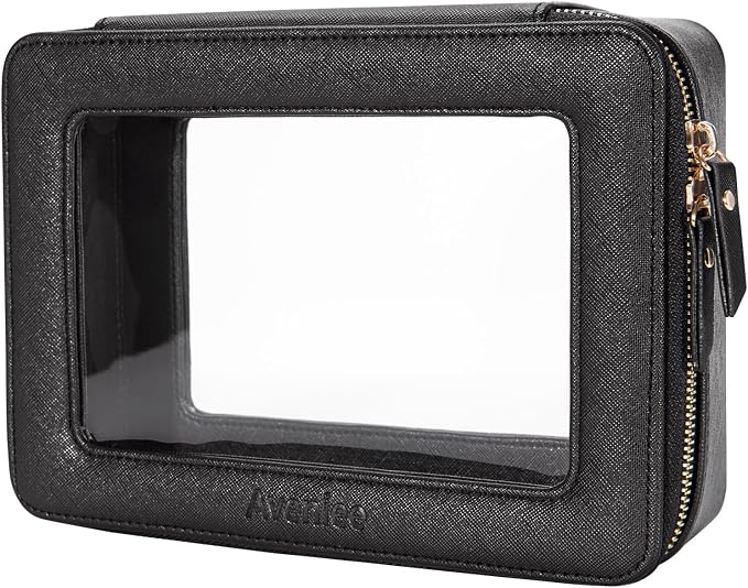 Aveniee Clear Makeup Bag Organizer, Portable Travel Toiletry Cosmetic Bag Case - Image 2