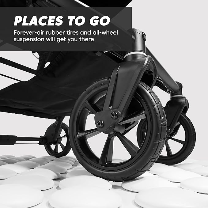 Baby Jogger City Mini GT2 All-Terrain Double Stroller Jet Black Perfect - Image 3