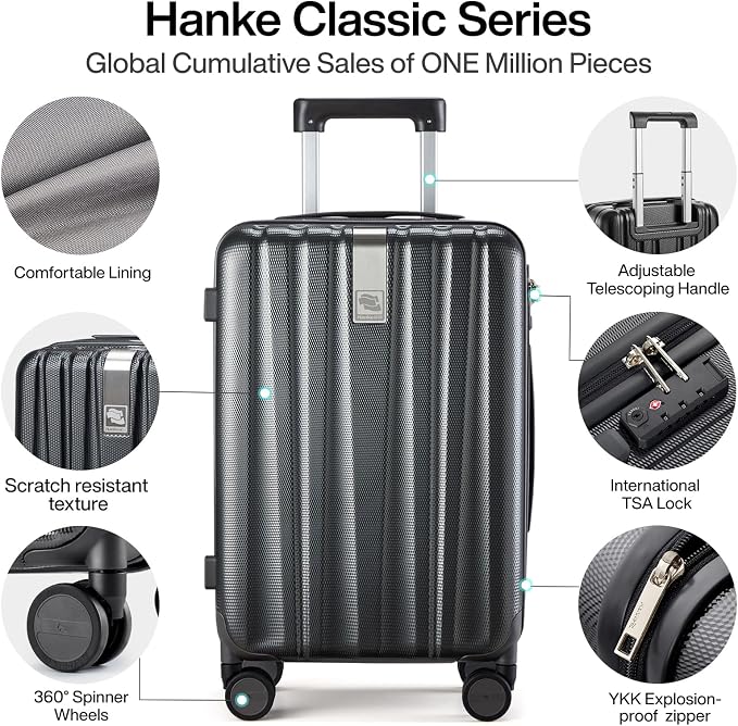 Hanke Luggage Sets 2 piece Carry On Luggage - Image 3