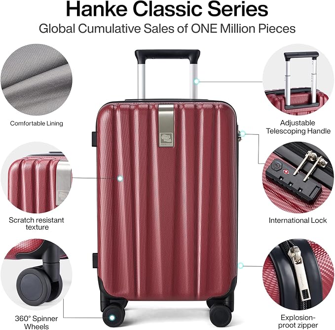 Hanke Luggage Sets 2 piece Carry On Luggage - Image 3