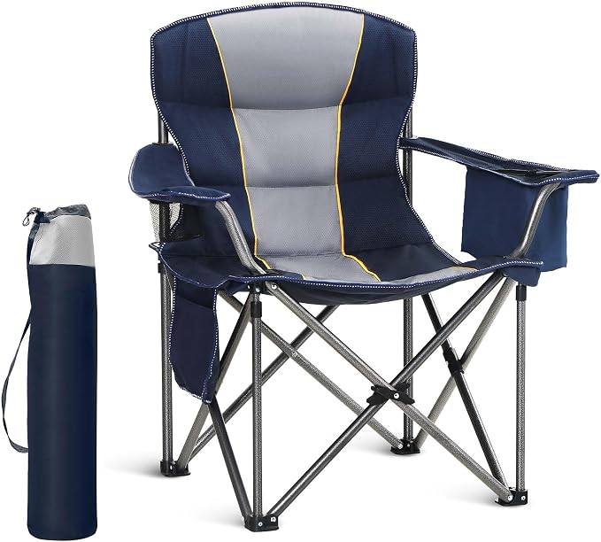 HIGH POINT SPORTS Oversized Portable Folding Camping Chair, 450 LBS Support by HIGHPOINTSPORTS