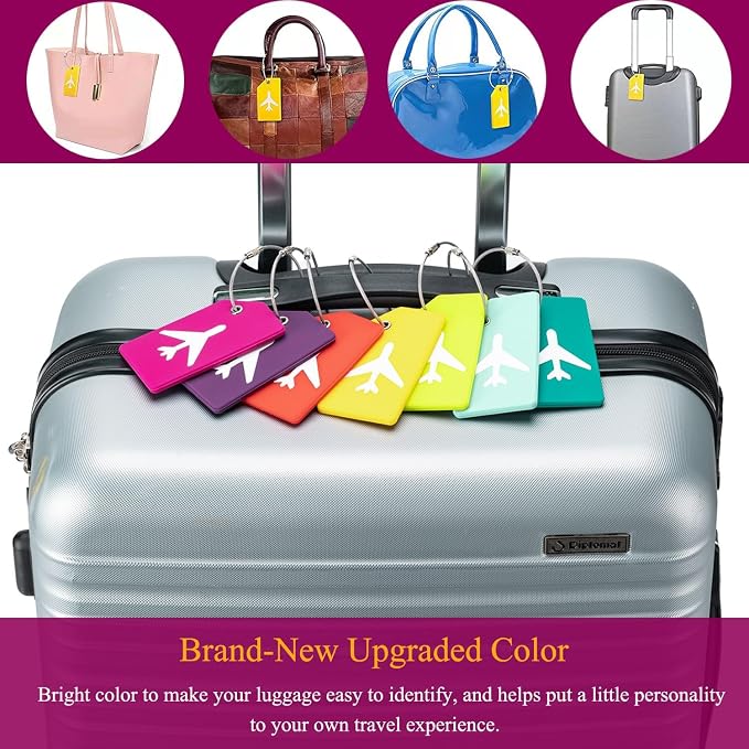 10 Pack Silicone Luggage Tag for Suitcases - Image 7