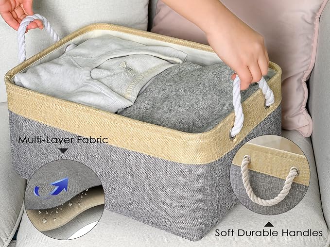 TheWarmHome Fabric Storage Bins Baskets - Image 3
