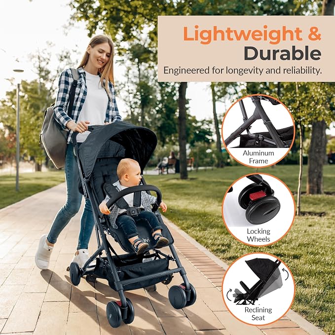 Jovial Lightweight Travel Baby Stroller - Image 5