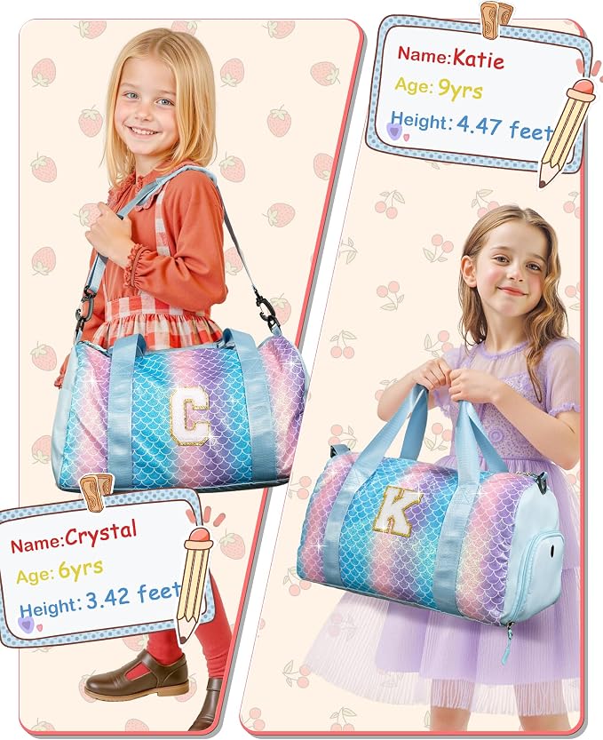 Gifts for 4 5 6 7 8 9 10 Year Old Girls-Girl Gym Bag - Image 6