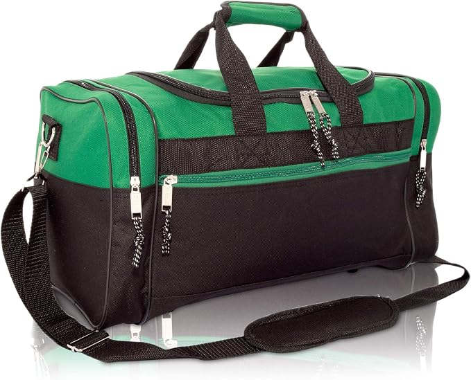 DALIX 17" Blank Duffle Bag Duffel Bag Travel Size Sports Durable Gym Bag by Dalix