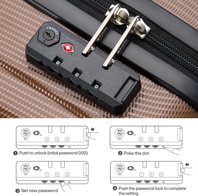 Hanke 24 Inch Luggage Suitcases - Image 7
