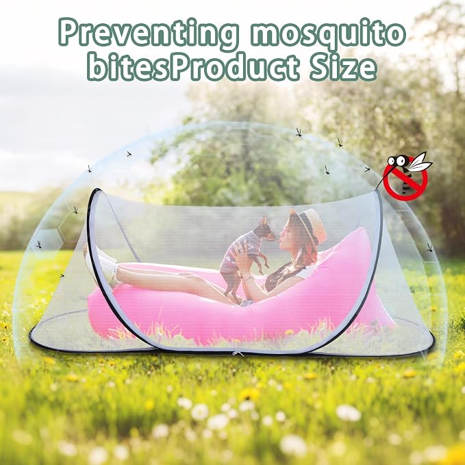 78.7 x 31.5 x 23.6 Inch Large Pop Up Mosquito Net, Collapsible Portable - Image 3