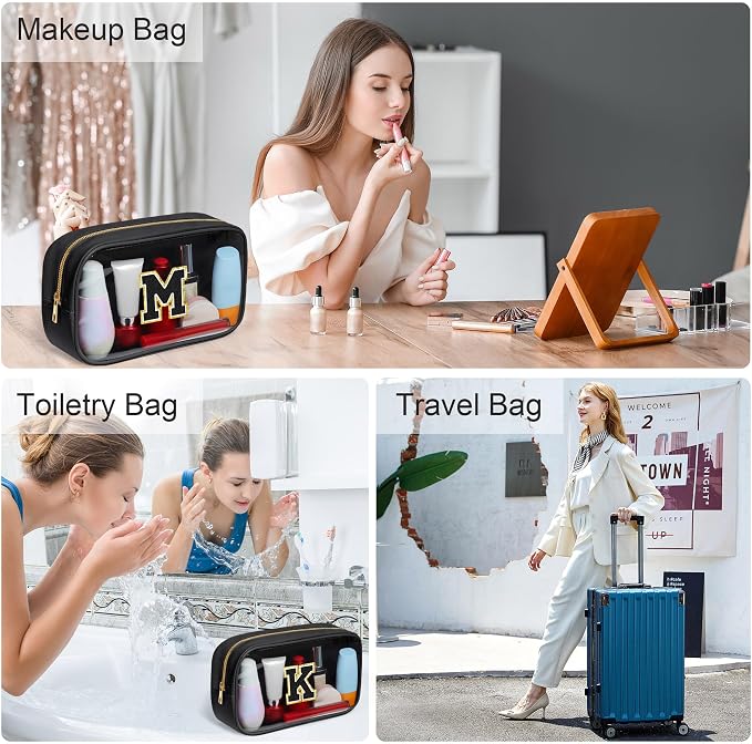 YOOLIFE Travel Toiletry Bag for Women, Cute Cosmetic Bags for Skincare - Image 3