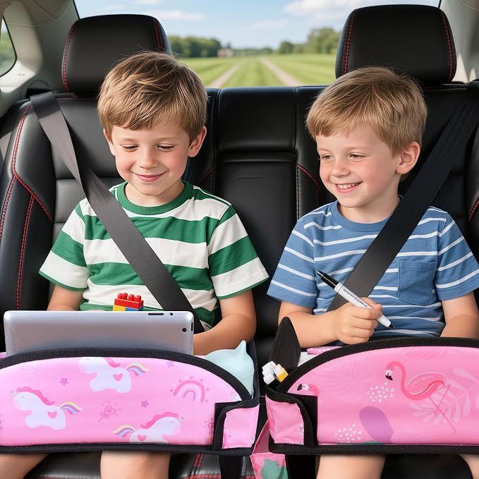 2PCS Kids Travel Tray, Car Seat Tray - Image 2