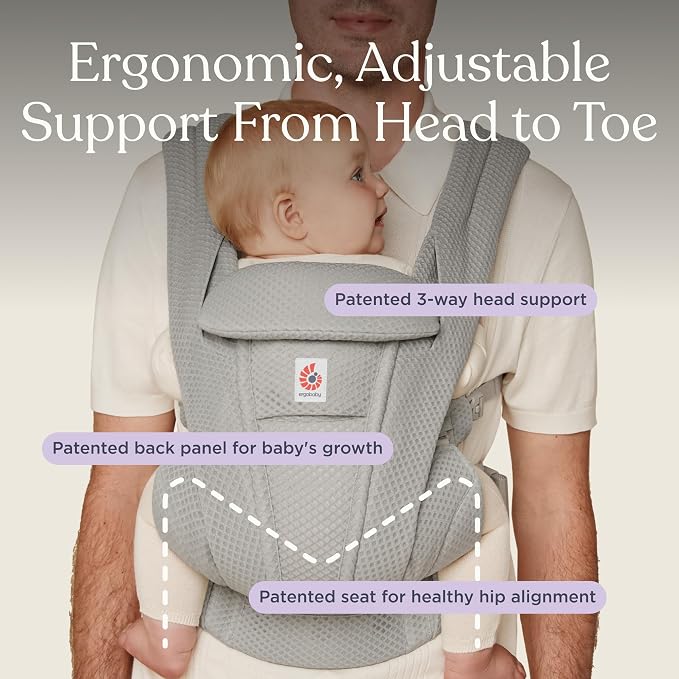 Ergobaby Omni Deluxe Baby Carrier Newborn to Toddler - Image 9