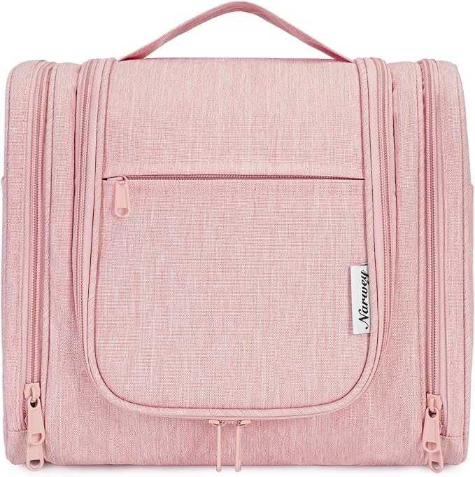 Narwey Hanging Toiletry Bag for Women Travel Makeup Bag Organizer Toiletries - Image 2