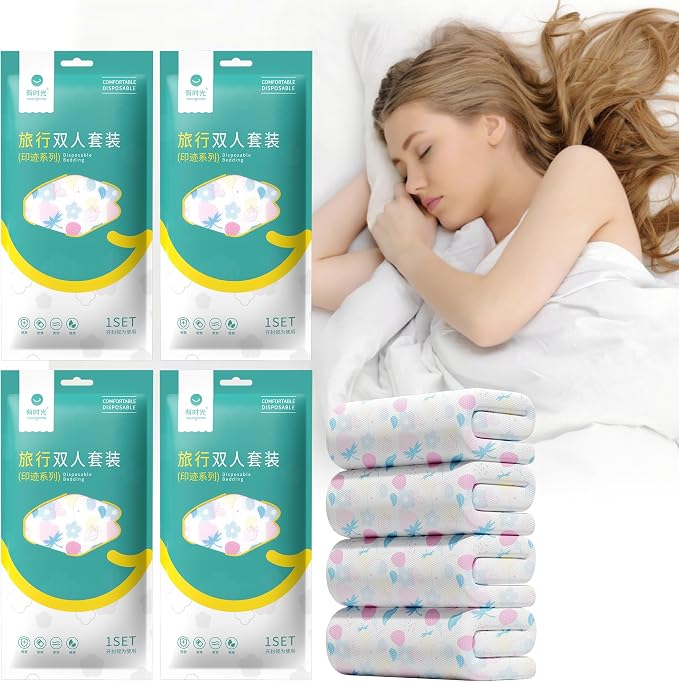 YOUNGTIME Disposable Sheets for Travel, Portable Bedspread Disposable Bedding by YOUNGTIME