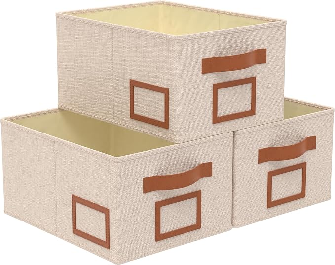 OUTBROS Foldable Storage Box for Shelves, 15.7 x 11.8 x 7.9 inch Fabric Baskets by OUTBROS