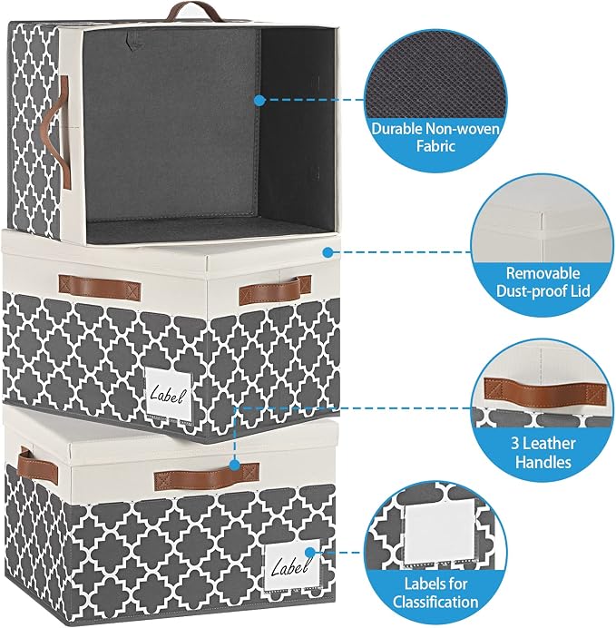 GhvyenntteS Extra Large Storage Bins - Image 4