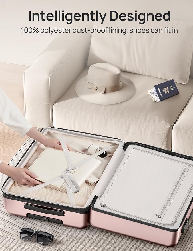 Carry on Luggage 22 X 14 X 9 Airline Approved, 20 Inch Luggage - Image 6
