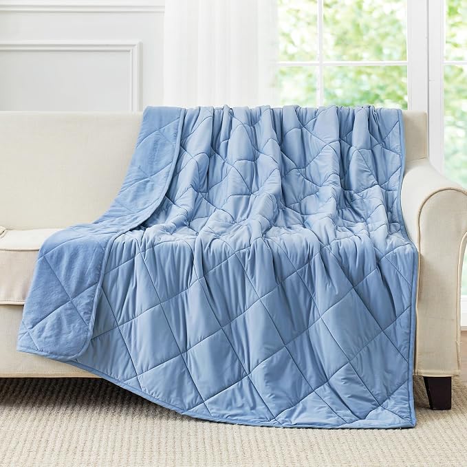 Cozy Bliss Cooling Blanket for Hot Sleepers, Q-Max 0.4 Cooling Comfort for - Image 4