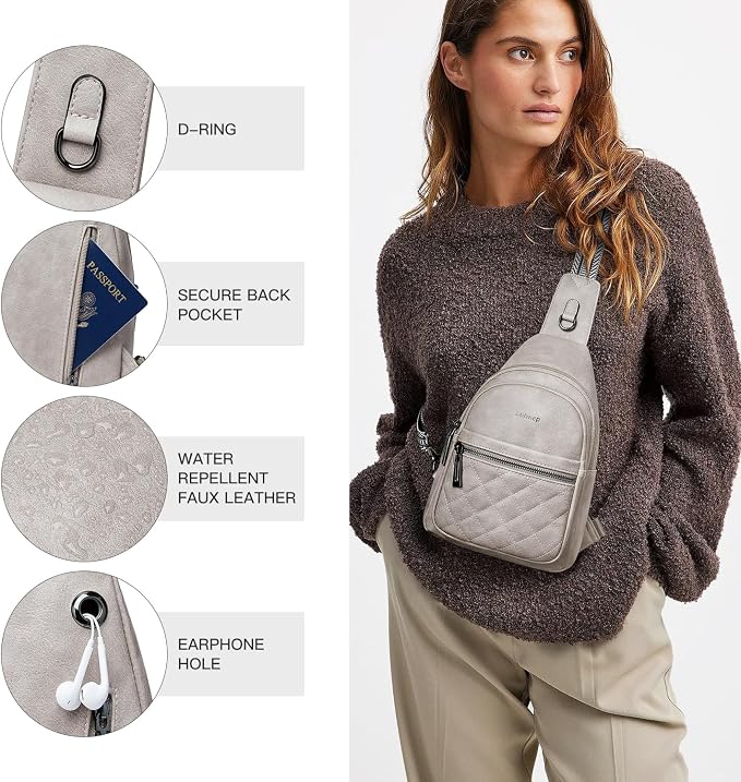 Sling Bag For Women Fanny Pack Crossbody Travel Shoulder Belt Bags Tote - Image 5