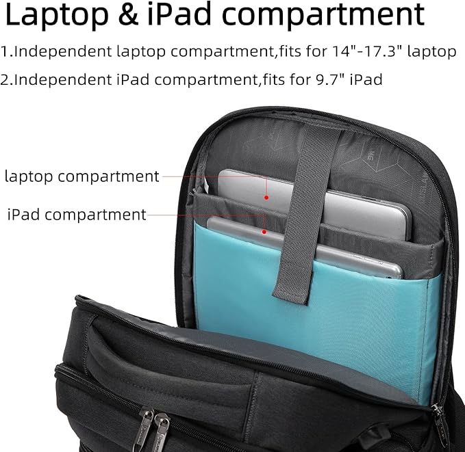 DUSLANG 17 Inch Laptop Backpack - Image 6