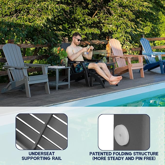 Folding Adirondack Chair - Image 9