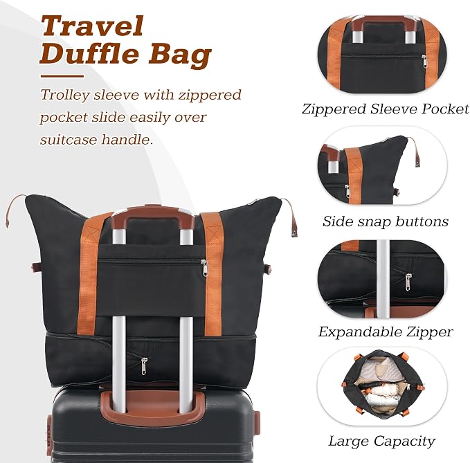 Merax Suitcase Set 24 inches Expandable Luggage - Image 4