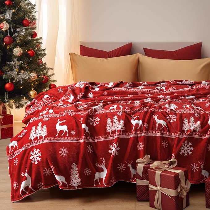 PHF Printed Fleece Blanket Queen Size, No Shed No Pilling Ultra Soft Plush Cozy - Image 2