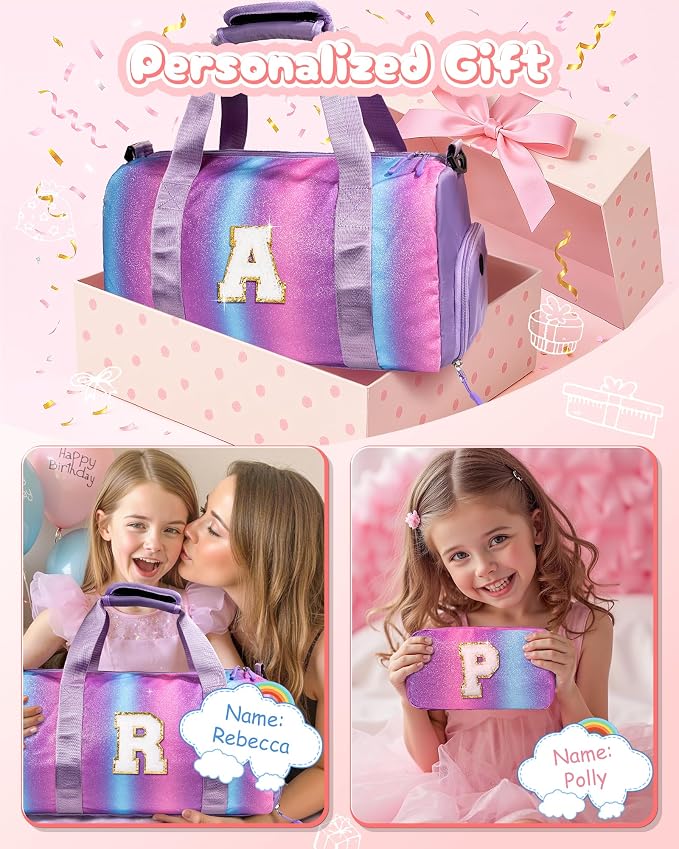 Gifts for 4 5 6 7 8 9 10 11 Year Old Girls-Girl Gym Bag - Image 2