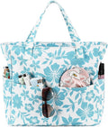 LEDAOU Large Beach Tote Bag Women Waterproof Sandproof Zipper Beach Tote Bag by LEDAOU