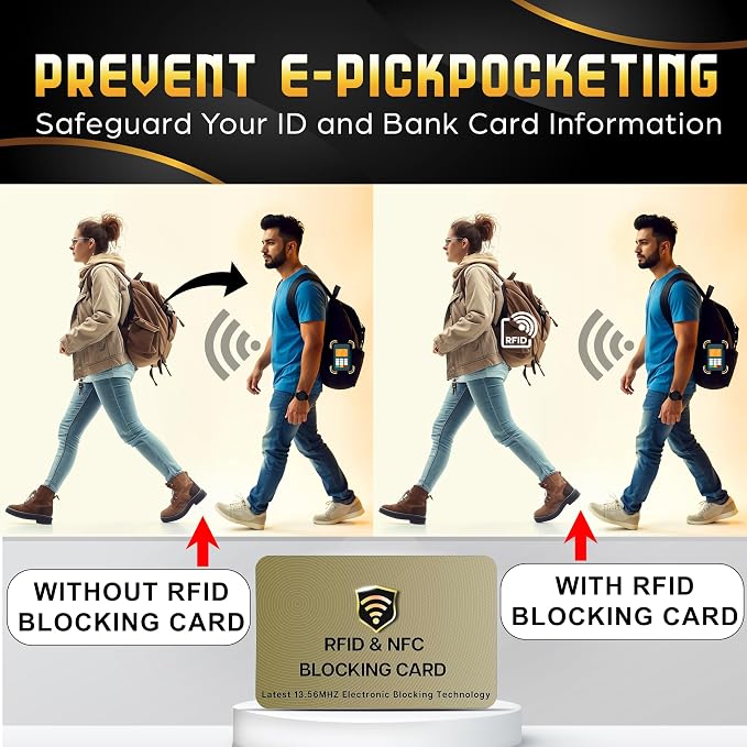 SaiTech IT 20 Pack RFID Cards One Card Protects Entire Wallet Purse - Image 3