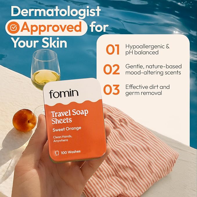 FOMIN - Antibacterial Paper Soap Sheets Tin - Image 5