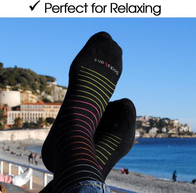 Cotton Compression Socks for Women & Men. 15-20 mmHg Support Knee-High Color - Image 4