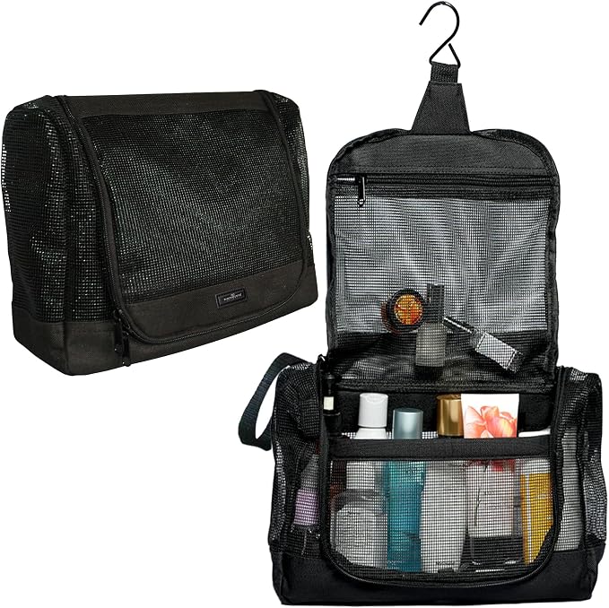 The Fine Living Portable Latex Mesh Shower Caddy Tote Bag, Gym Shower Caddy by TheFineLivingCompany