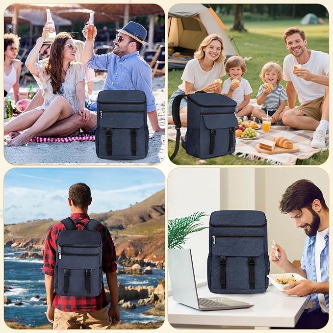 Cooler Backpack Soft Insulated Leak Proof 50 Cans Insulated Backpack Cooler - Image 6