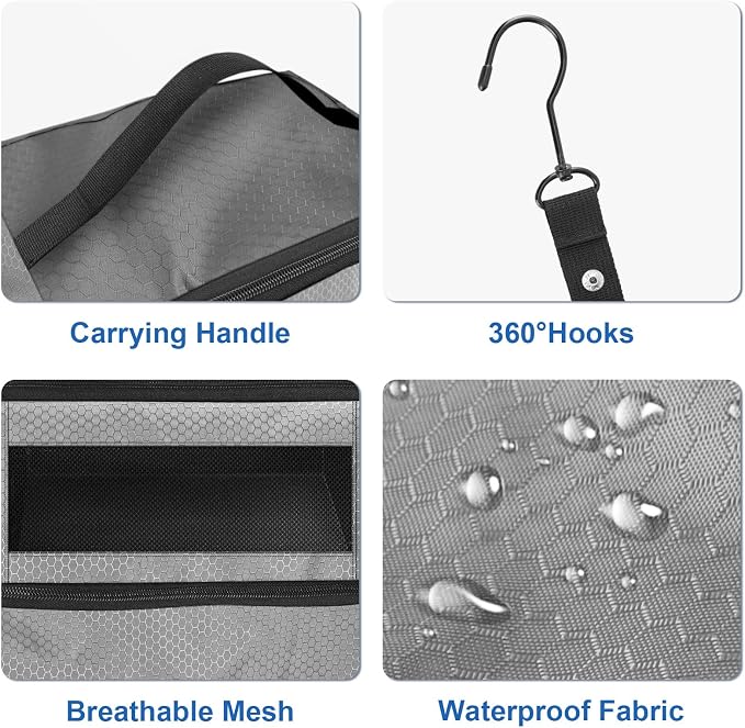 Suitcase Organizer, Travel Luggage Organizer Portable Hanging Travel Shelves - Image 5