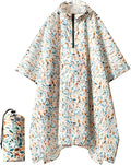 PTEROMY Hooded Rain Poncho for Adult by PTEROMY