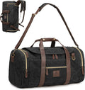 50L Duffle Bag for Men, Nomad Waxed Canvas Travel Duffel Bag Vintage Genuine by DensataTravelBag