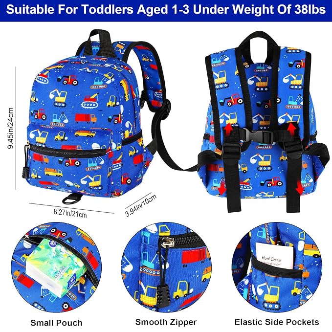 Accmor Toddler Backpack Harness Leash, Mini Baby Walking Backpacks - Image 2
