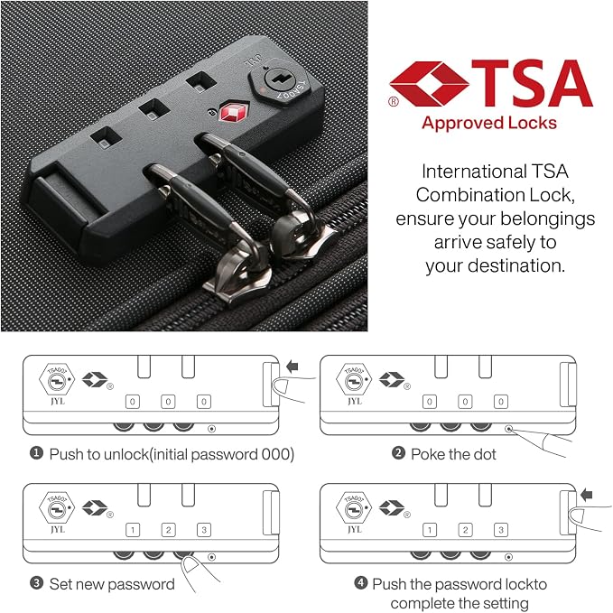 Hanke 20 Inch Expandable Carry On Luggage 22x14x9 Airline Approved Softside - Image 6
