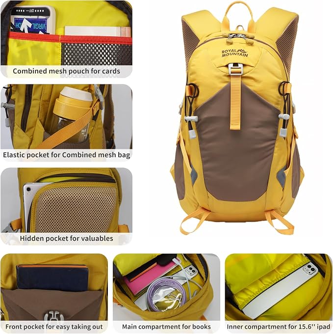 Small Hiking Backpack, 20L Lightweight Travel Backpacks - Image 4