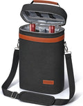 2 Bottle Wine Bag Wine Cooler Carrier Wine Gift Tote Bag, Leakproof & Insulated by Aoonby