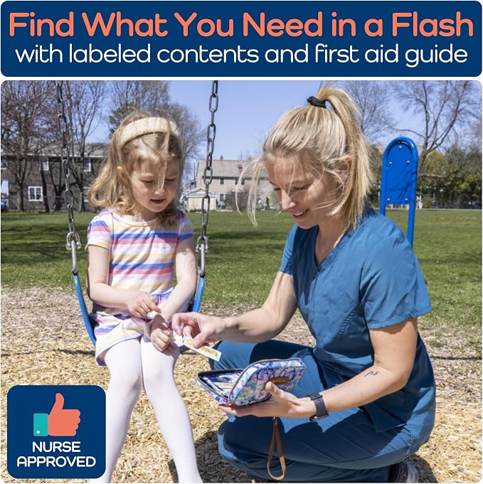 KeepGoing Travel First Aid Kit for Kids – 130 Pc. for Car, Diaper Bag & Backpack - Image 7