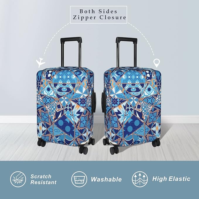Explore Land Travel Luggage Cover Suitcase Protector Fits 18-22 Inch Case - Image 2