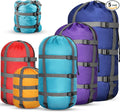 5 Pack Compression Stuff Sack 5 Assorted Size Sleeping Bag Stuff Sack by SilTriangle