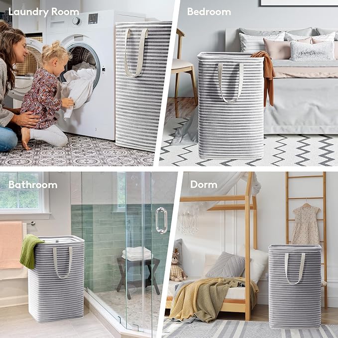 Lifewit 2 Pack Laundry Hamper Large Collapsible Laundry Baskets, Freestanding - Image 6