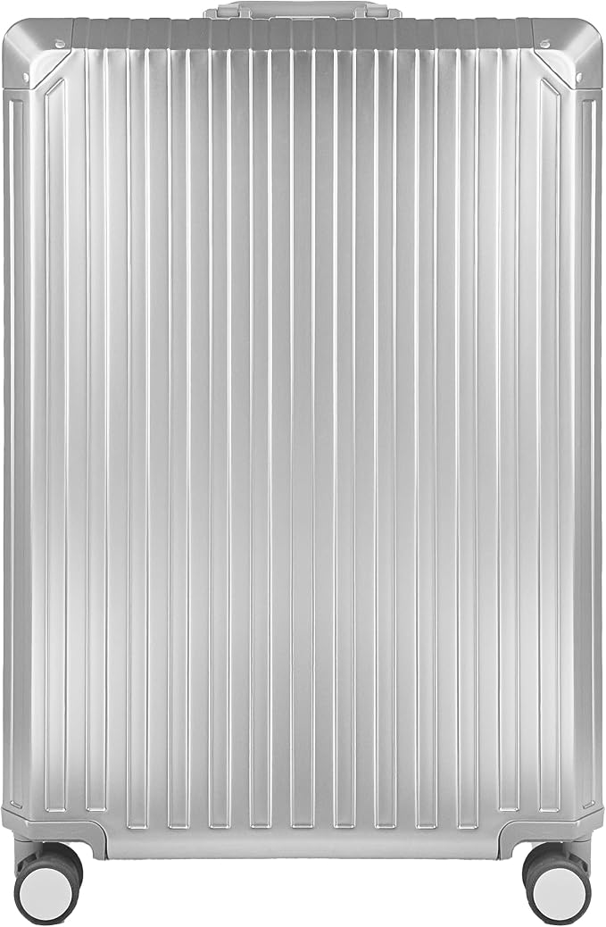 X2 All Aluminum Luggage Suitcase 3 Sizes TSA Lock Carry On Silver - Image 4