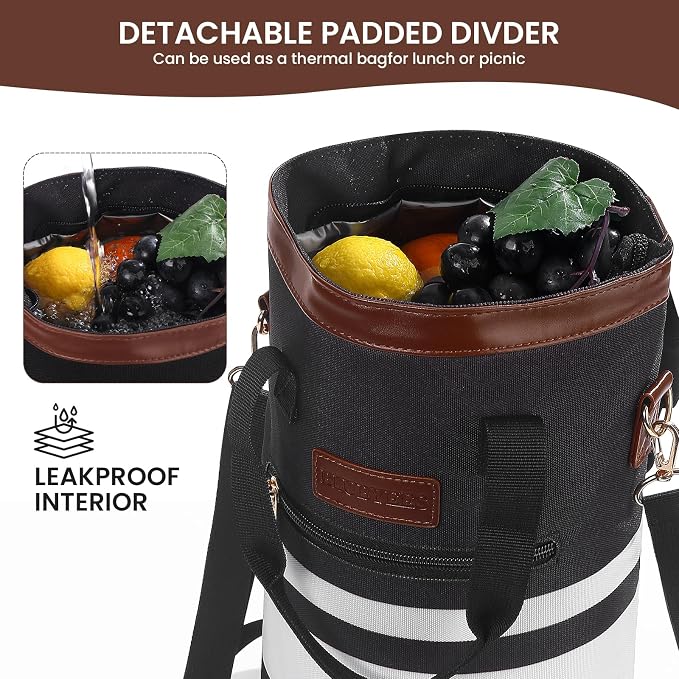 2-Bottle Insulated Wine Carrier Tote - Image 5