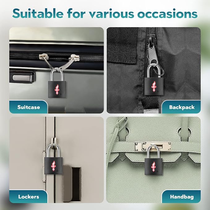 2 Pack TSA Approved Luggage Locks - Image 6