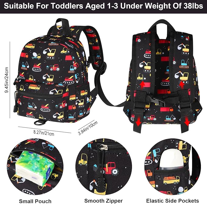 Accmor Toddler Backpack with Leash, Baby Backpacks with Anti Lost Wrist Link - Image 2