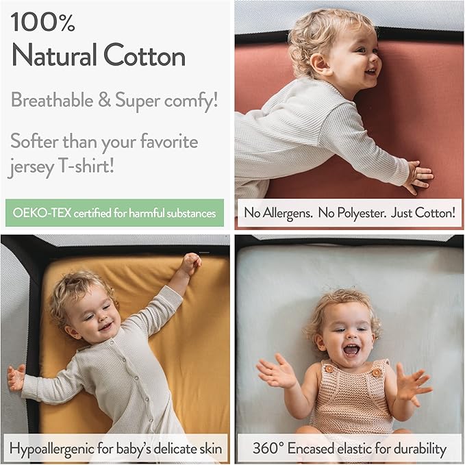 Pack and Play Sheets Fitted – Compatible - Image 3