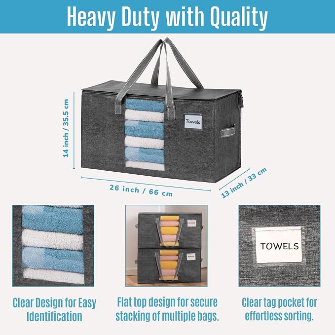 VENO 10 Pack Moving Bags, Comforter and Blanket Storage Bags - Image 5
